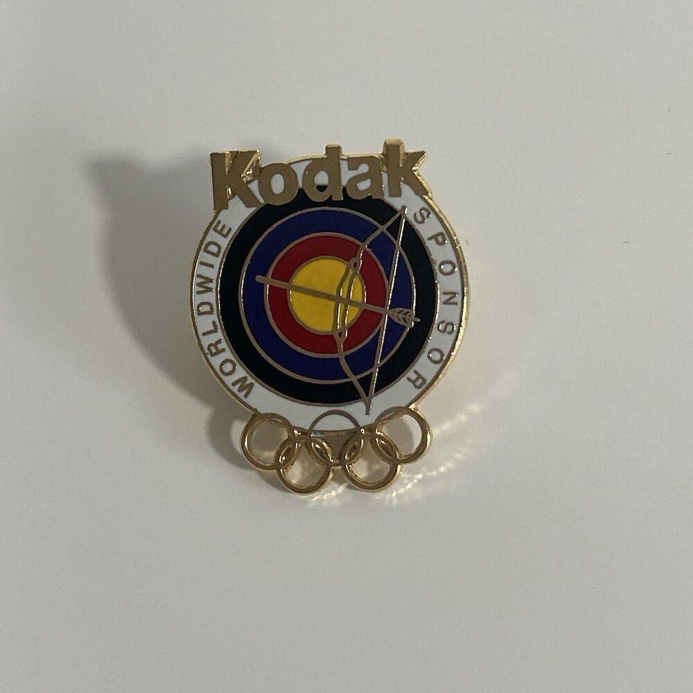 Archery Target Kodak Olympic Pin